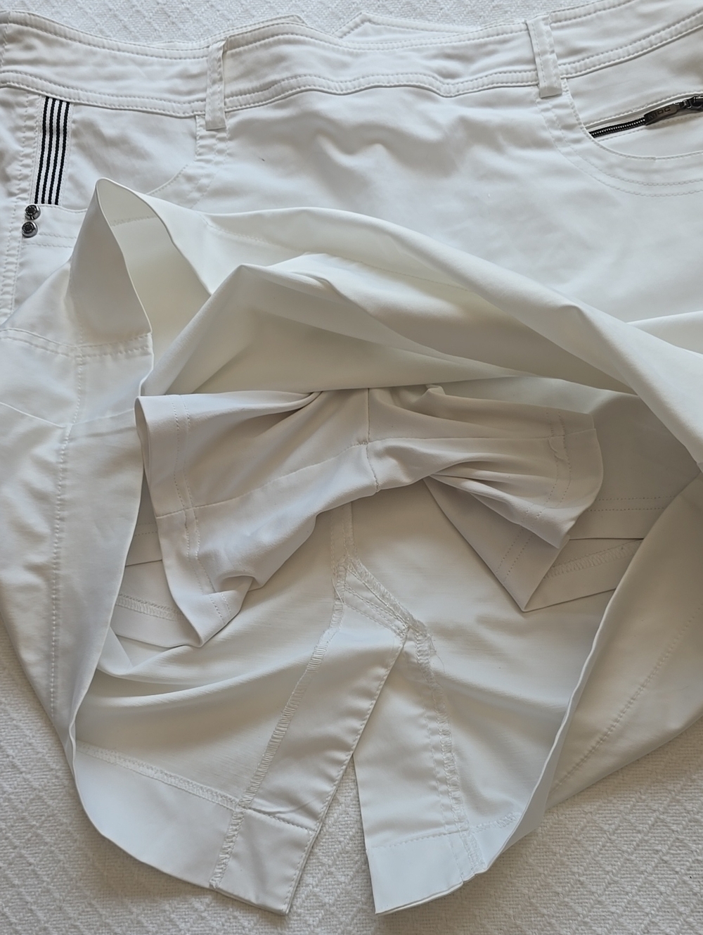 MDC Sport Skort White Golf EU 40 US 8 Side Zip